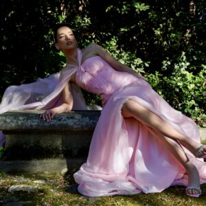 The Petal Pink Slit Gown